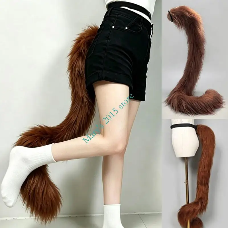 Wrap Around Plush Tail Prop for Halloween Costume Looks, Parties, and Photos