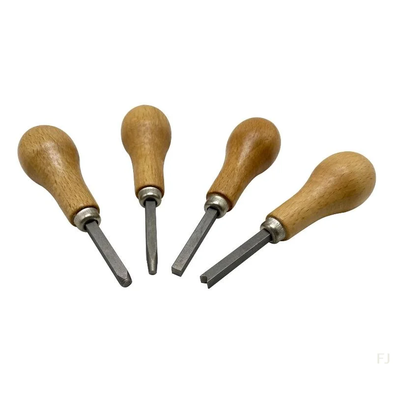 [YU]Diamond Bezel Set Jewelry Making Wooden Handle Gemstone Setting Pusher Handpiece Crafting Tool DIY Hand Tools