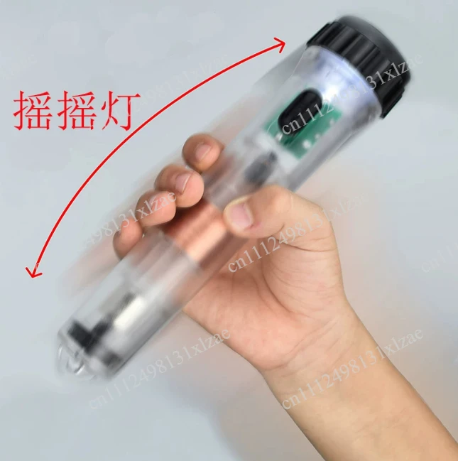 Flashlight Hand Shaking Charging Farah Flashlight Strong Magnet Self-Generating Transparent Emergency