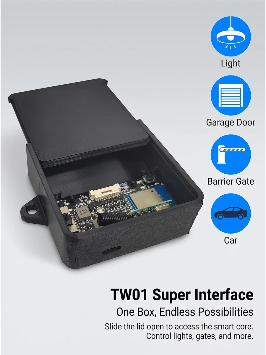 TW01 Universal Adapter, Suitable for All Car Keys, Garage Keys, and All Brand Remote Controls