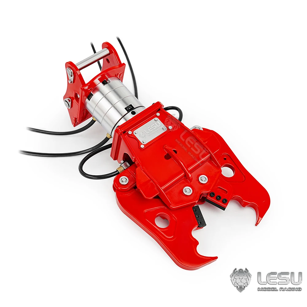 LESU Excavator Metal Hydraulic Pliers 270° Rotation Hydraulic Cylinder Hydraulic Shears AT-C0052 Suitable for 1/14 RC Excavator