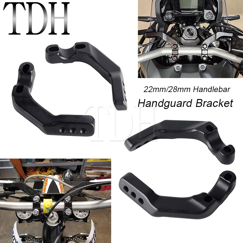 

Handlebar Clamp Mount Black 1 1/8" Bars Support Handgaurd Frame For Suzuki Kawasaki Yamaha BMW Universal 22mm Handle Bar Bracket