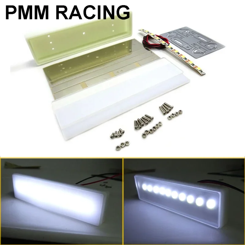 

Roof LED Brand Advertising Light Box Decorate for 1/14 Tamiya RC Truck Trailer Tipper Scania MAN Benz Actros Volvo Car Diy Parts