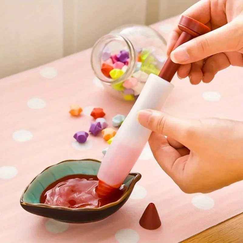 1pc Silicone Food Writing Pen Chocolate Decorating tools Cake Mold Cream cup, cookie Icing Piping Pastry Nozzles kitchen