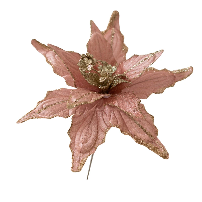 Elegant 28cm Artificial Flower for Holiday Decorations Enhance Your Festive Ambiance with Beautiful Floral Arrangements