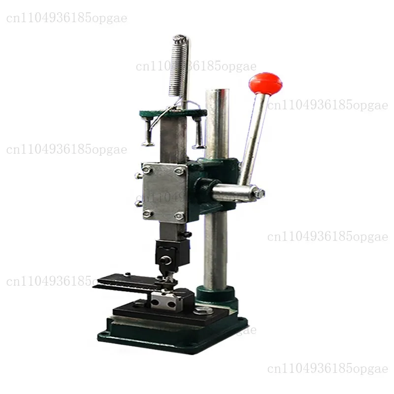 Manual terminal crimping machine size, hand pressure with horizontal feeding crimping machine, single grain cold pressing