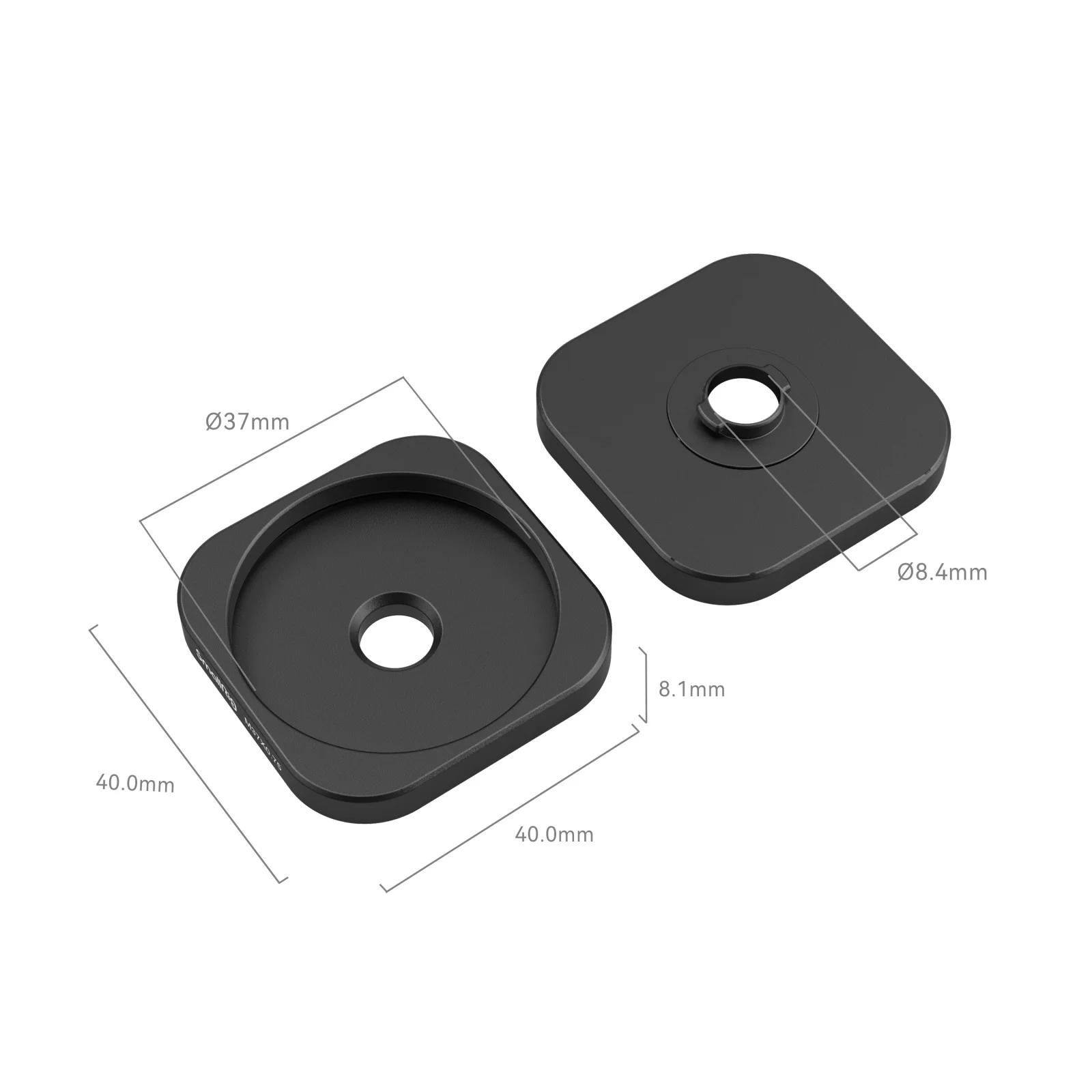 SmallRig T-Series Lens Back Mount Plate for iPhone 15 Pro/15 Pro Max Cage 4399,17mm 37mm Threaded Len Back Mount Plate 4394 4395