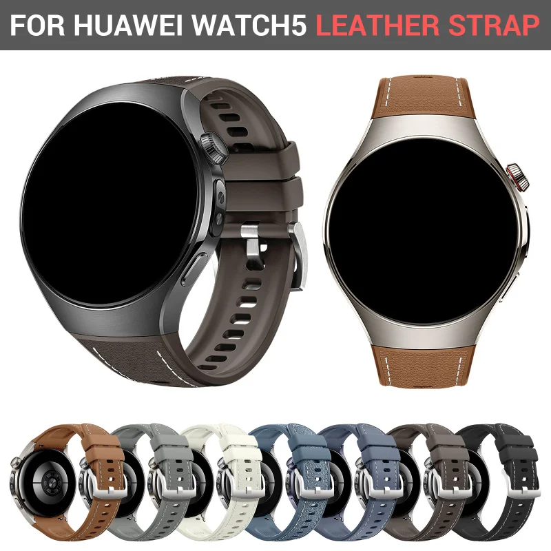 Silikonarmband mit Metallschnalle für Huawei Watch 5 (46 mm), verstellbares, stilvolles, sicheres Smartwatch-Zubehör aus hochwertigem Material