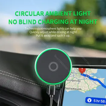 Držák telefonu do auta s pevnou základnou pro Mercedes Benz třídy C C180 C200 C260 C300 W205 2015 2016-2021, speciální držák s pevnou základnou, bezdrátové nabíjení 8 nejlepší prodej držák telefonu pro Mercedes-Benz C200 - №8