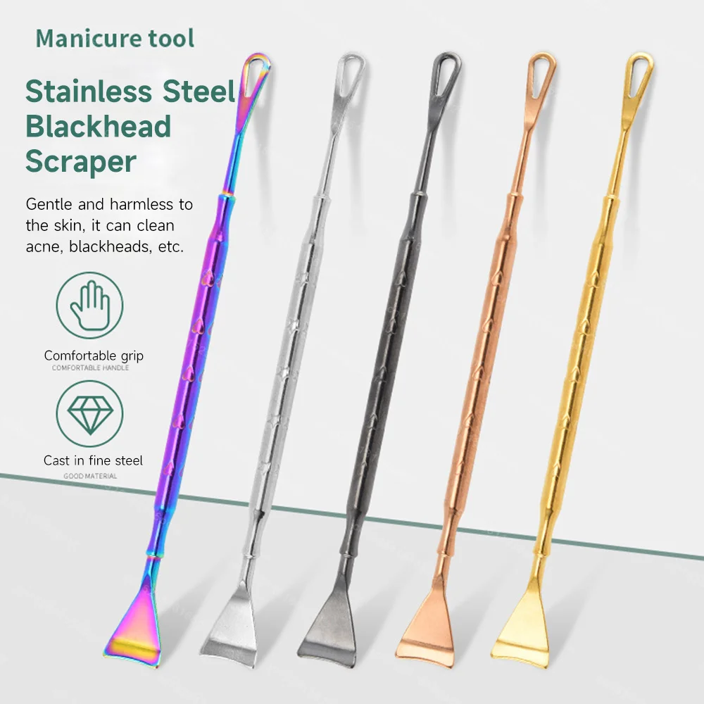 Tweekoppige Acne Mee-eter Verwijderen Naalden Roestvrij Stalen Naald Verwijderen Gereedschap Gezicht Huidverzorging Keratine Black Spot Pore Cleaner