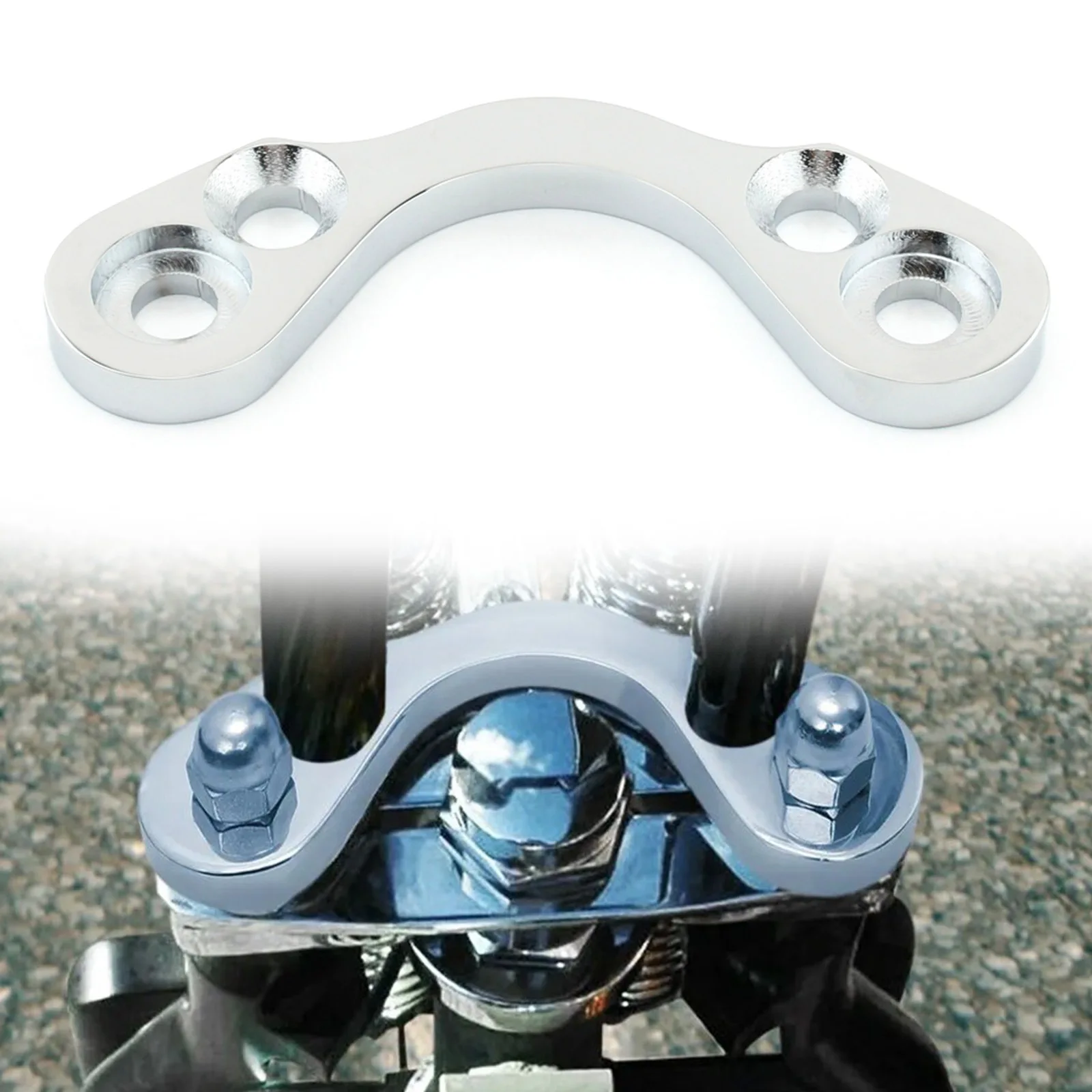 Motorcycle Springer Handlebar Tree Adapter Top Clamp Converter 3.5 4.75 Riser For Harley Davidson like DNA