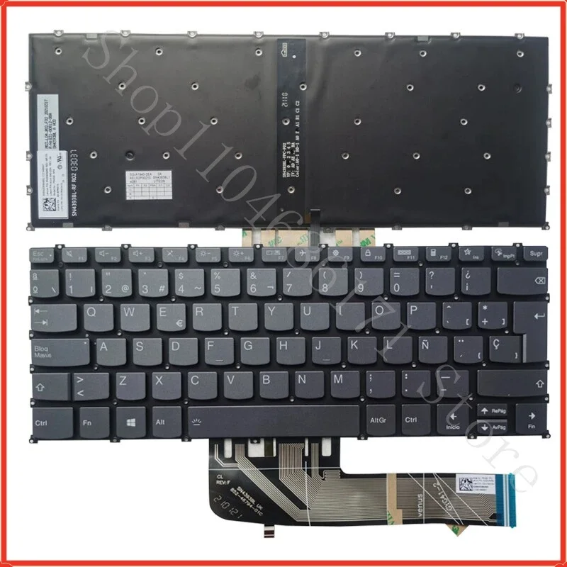 L Latin Spanish Keyboard NEW FOR  Yoga Slim 7-14IIL05 7-14ARE05