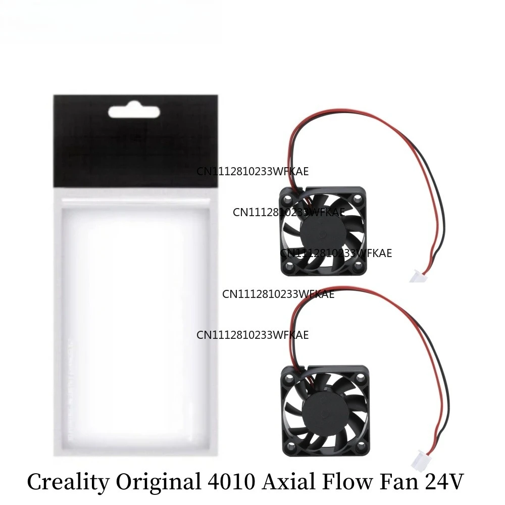 2 Creality4010 Fans, 3D Printer Accessory 4010 Axial Fan 24V for Ender 3/Ender 3 Pro