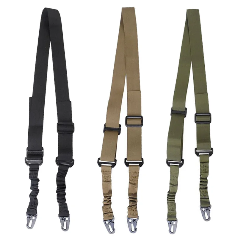 Tactical Two Points Sling Shoulder Strap Army Durable Nylon Rifle Belt Heavy Duty Sling for Outdoor Hunting Sports Accessories