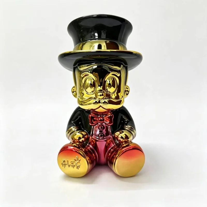 30cm Modern Minimalist Light Luxury Trendy Rich Man Sculpture,  Study, Bedroom Decoration, Desktop Soft Furnishings.