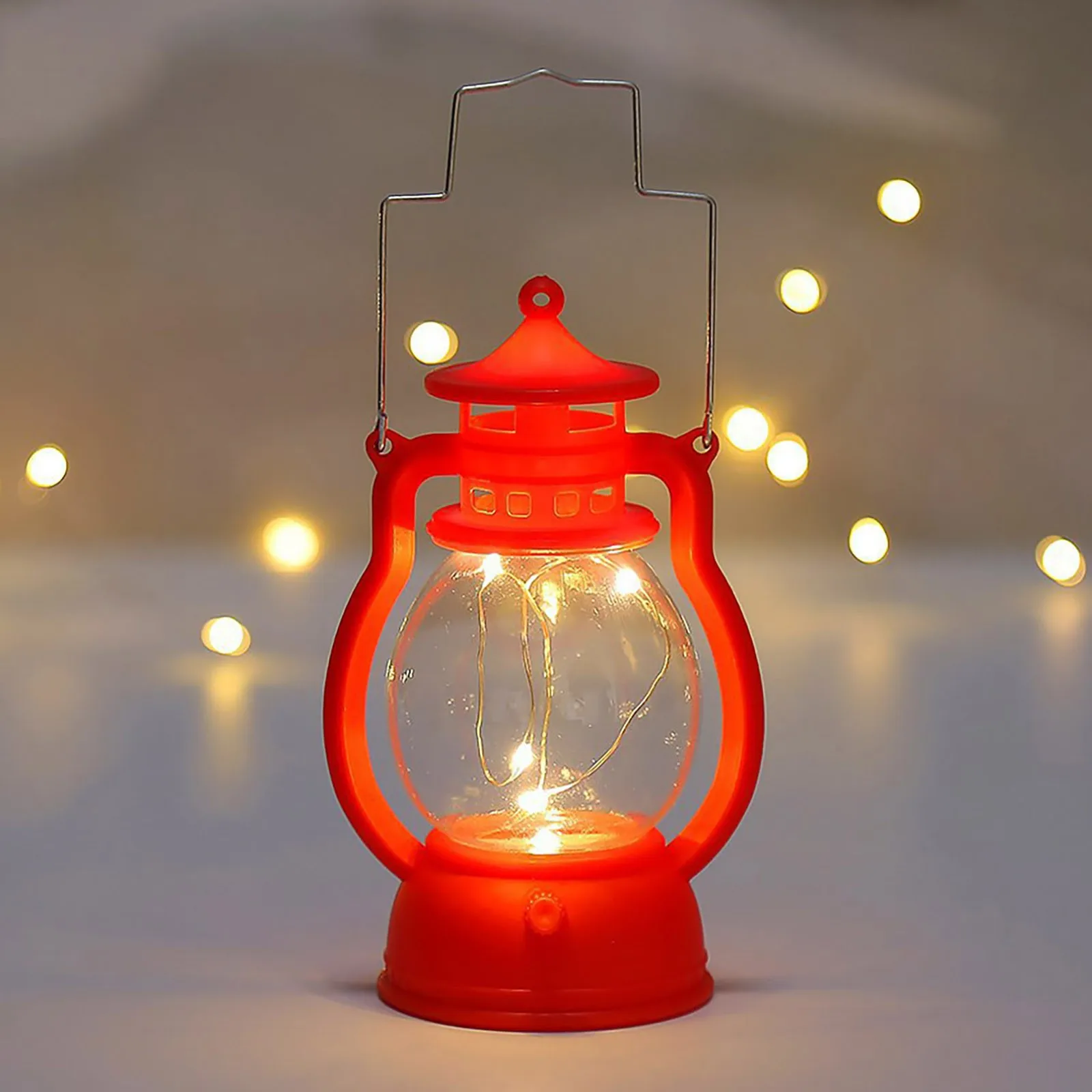 Vintage Lantern Retro Design Led Hanging Oil Lamp Battery Operated Decorative For Home Holiday Christmas Gifts Home Decor