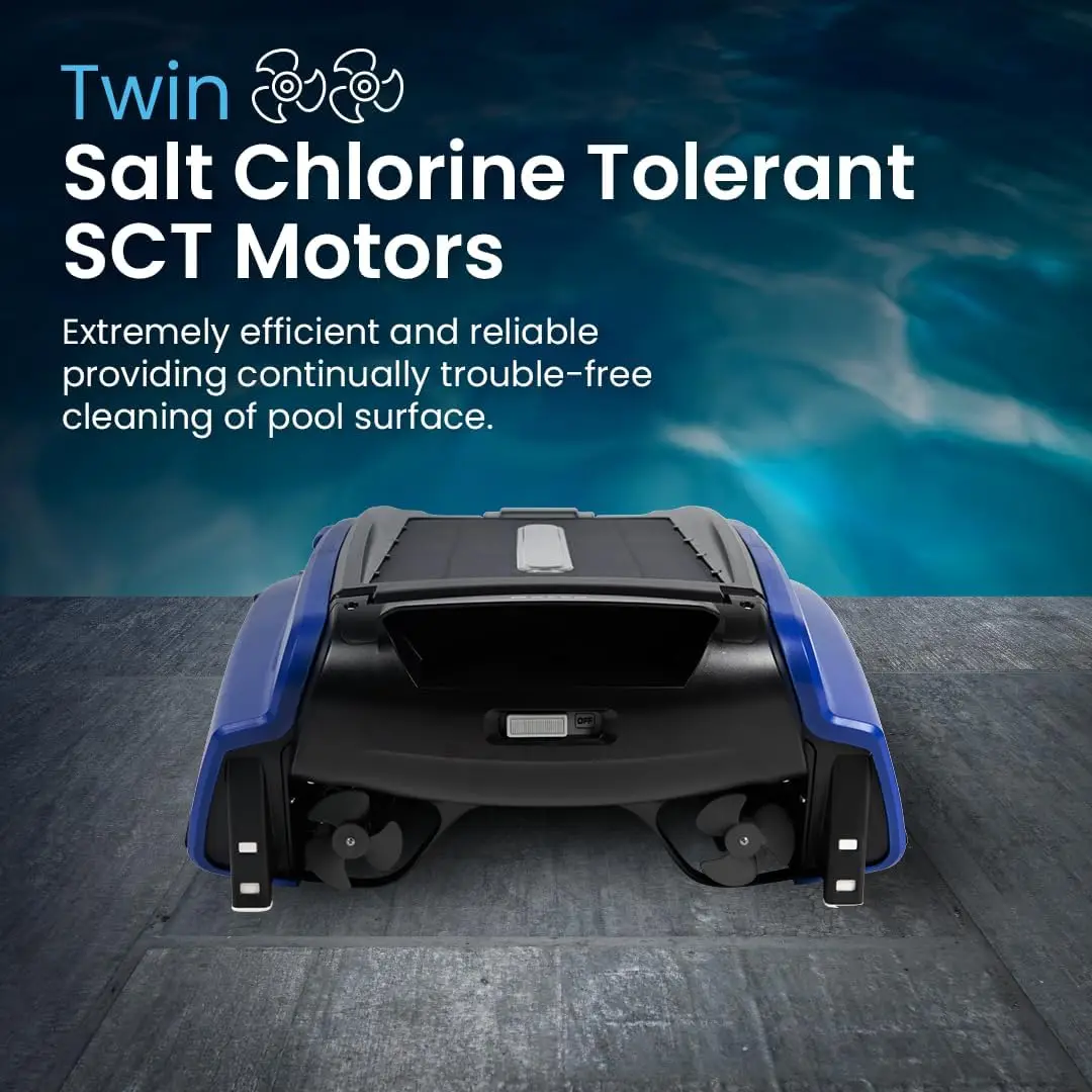 

E Solar Powered Automatic Robotic Pool Surface Skimmer Cleaner with 24/7 Continuous Cleaning Battery Power and Re-Engineered