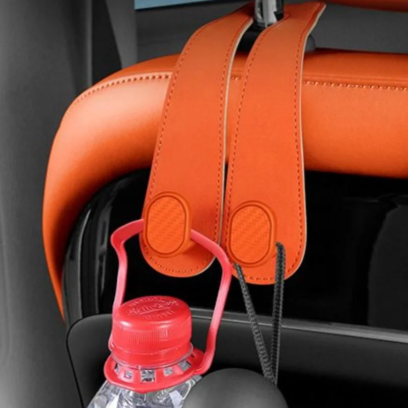 car rear seat back with hidden double hooks to meet the storage needs of car interior items for Opel car