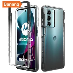 Bananq custodia a colori sfumati altamente trasparente per Motorola E20 E7 E7i G10 G9 Power Plus Play G50 G51 G62 G71 G60 Cover