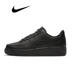 Nike-Zapatillas deportivas Air Force 1 07 para hombre y mujer, calzado informal para deportes e irritación, Tout Noir Af 1