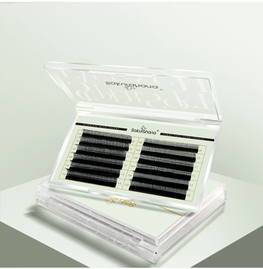 SAKURAHANA Fuchs 3D 4D 5D Geformte Wimpern Fasern Falsche Katzenaugen-Wimpernverlängerung Vorgefertigte Volumen-Fuchs-3D-Form Wimpern – Detail 10