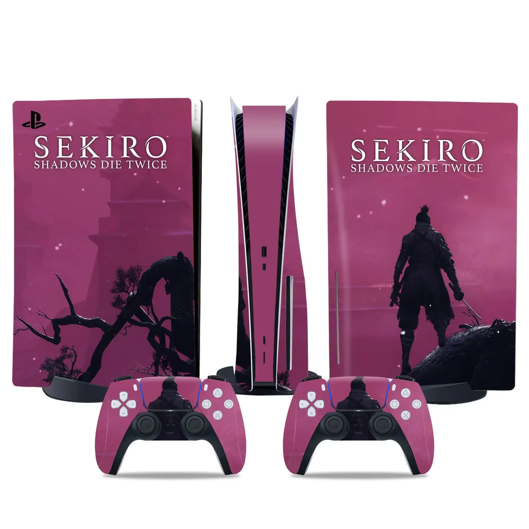 Sekiro shadows die twice Vinyl Decal Skin Sticker For PS5 Disc Controller  Console Case controller skin sticker