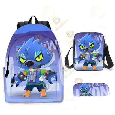 3pcs/Set Games Backpack New Game Stars Fashion Backpack Shoulder Bags 3D Print School Bag Mochilas Student Backpack