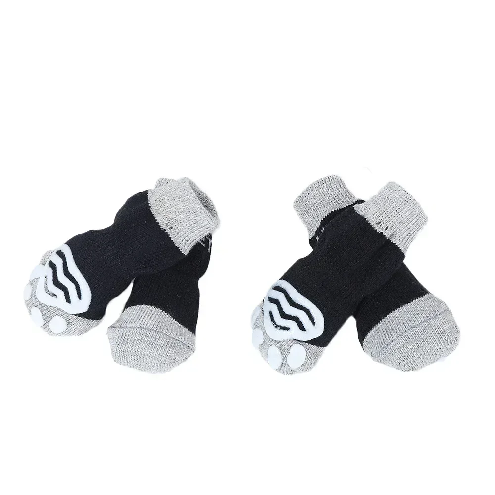 New Spring, Autumn and Winter Dog 100% Cotton Socks Indoor Car Anti Scratch Pet Socks Comfortable Non Slip Socks Anti-scratch