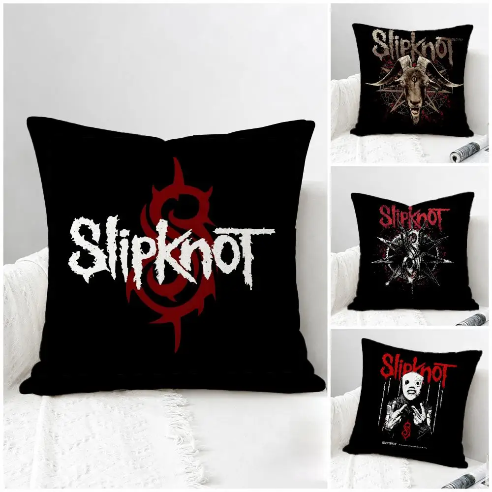Band Slipknot Cushion Cover Natural Linen Pillowcase Set, All-in-One Decor for Sofa, Bedroom & Chair