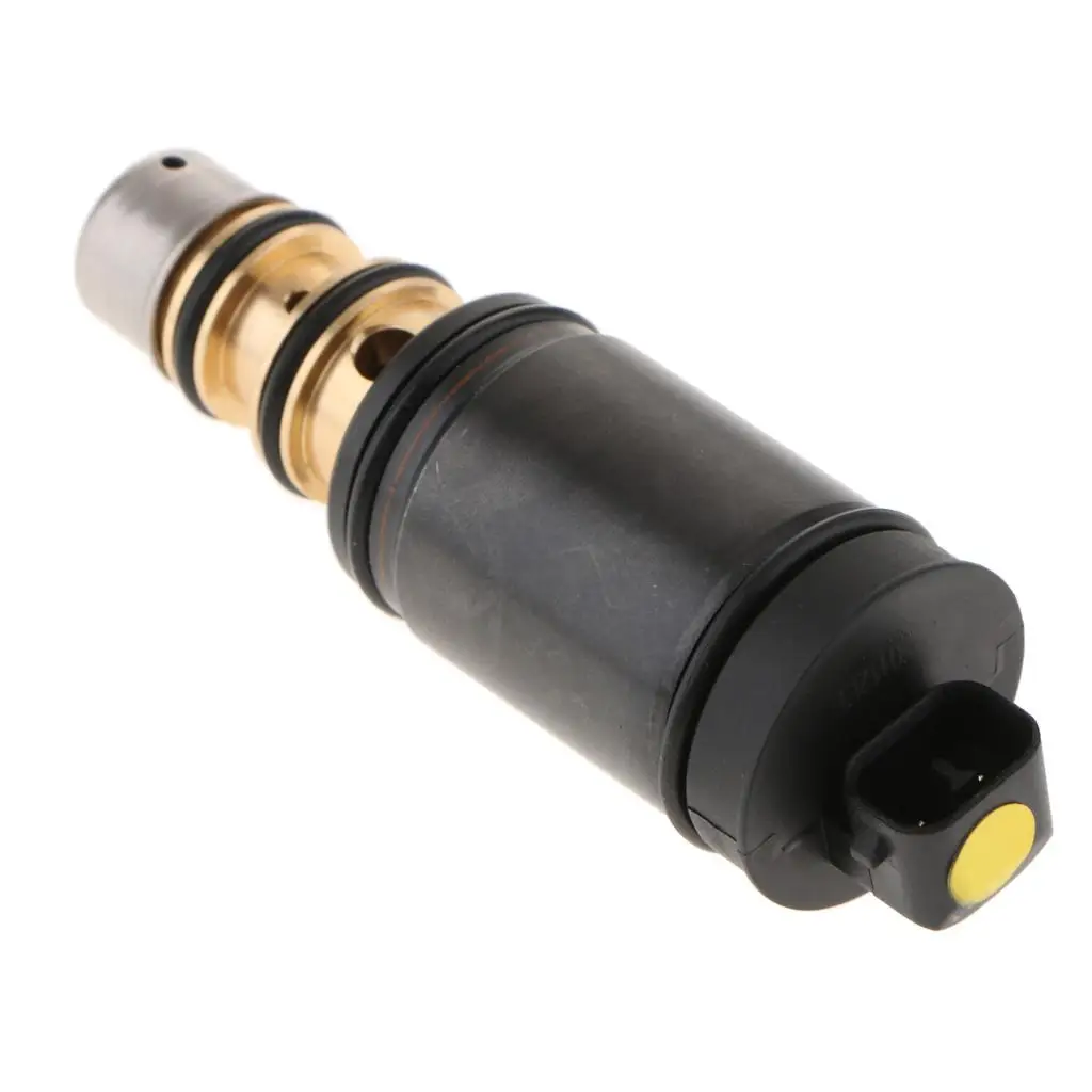 Car Air Conditionner Solenoid Valve Black ABS Metal 93mm 30mm for Audi Air Compressor Repair