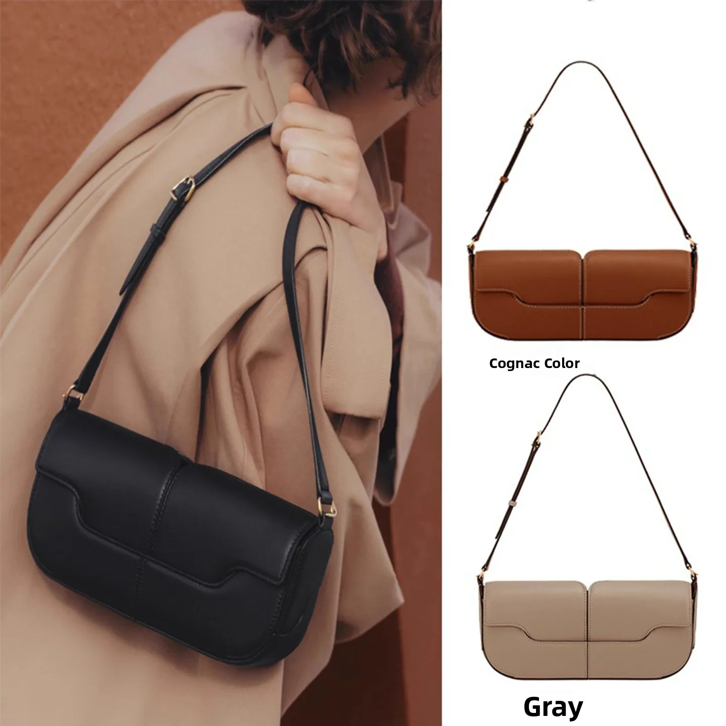 

Leather Crossbody Bag Women's Underarm Bag Small Faionable Bag for Young Women Summer 2025 Korean Sle