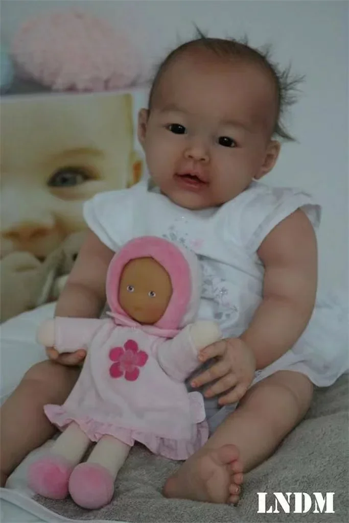 w magazynie EGO 23''Bebe Reborn Doll Kit Mei Lien Niepomalowany zestaw Śliczna azjatycka twarz Noworodki Rozmiar