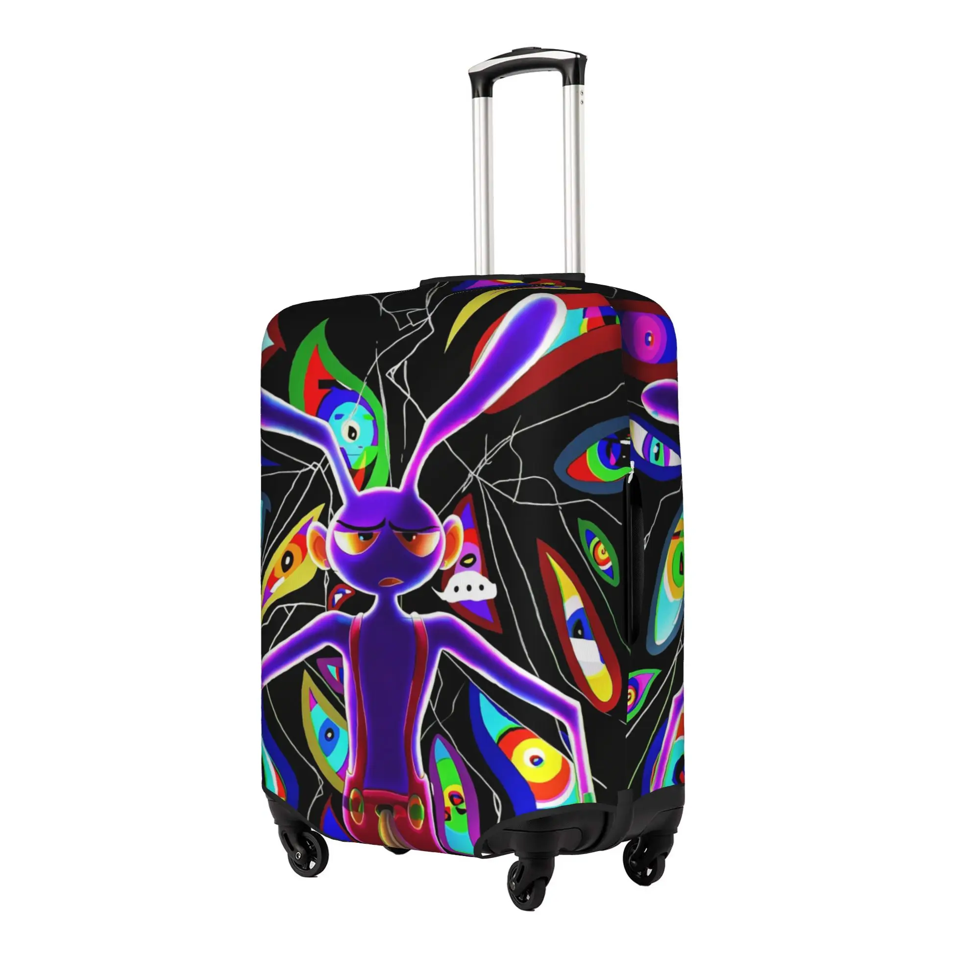Custom Jax D-Digitals Circus Luggage Cover Cute Anime Movie Suitcase Protector Covers Suit For 18-32 inch