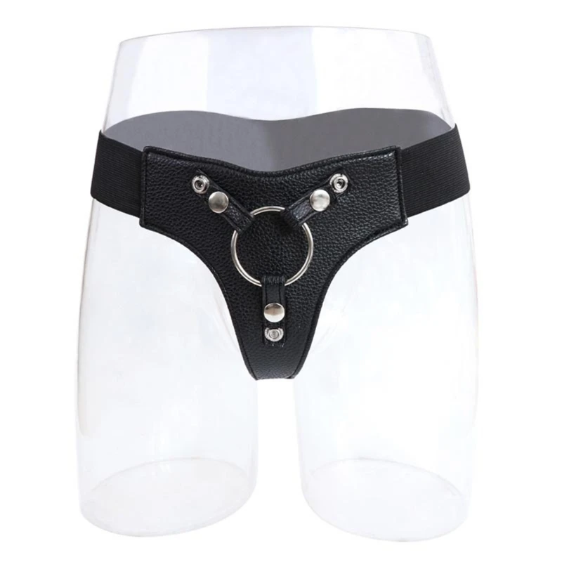 Unisex Briefs Role Play Underwear Adjustable Belt Brief Strap on Harness