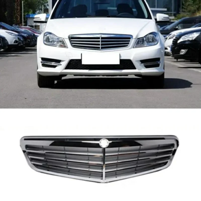 Car Front Bumper Grille For Mercedes Benz C-W204 C180 C220 C200 C260 C300 2008-2013