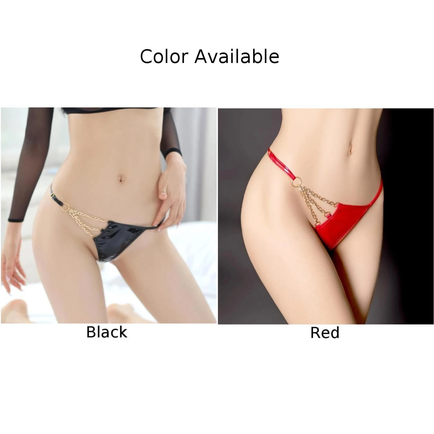 Women PU Thong Seductive Women's PU Panties Low Waist Thong G string Lingerie Underwear T back Multiple Colors Available