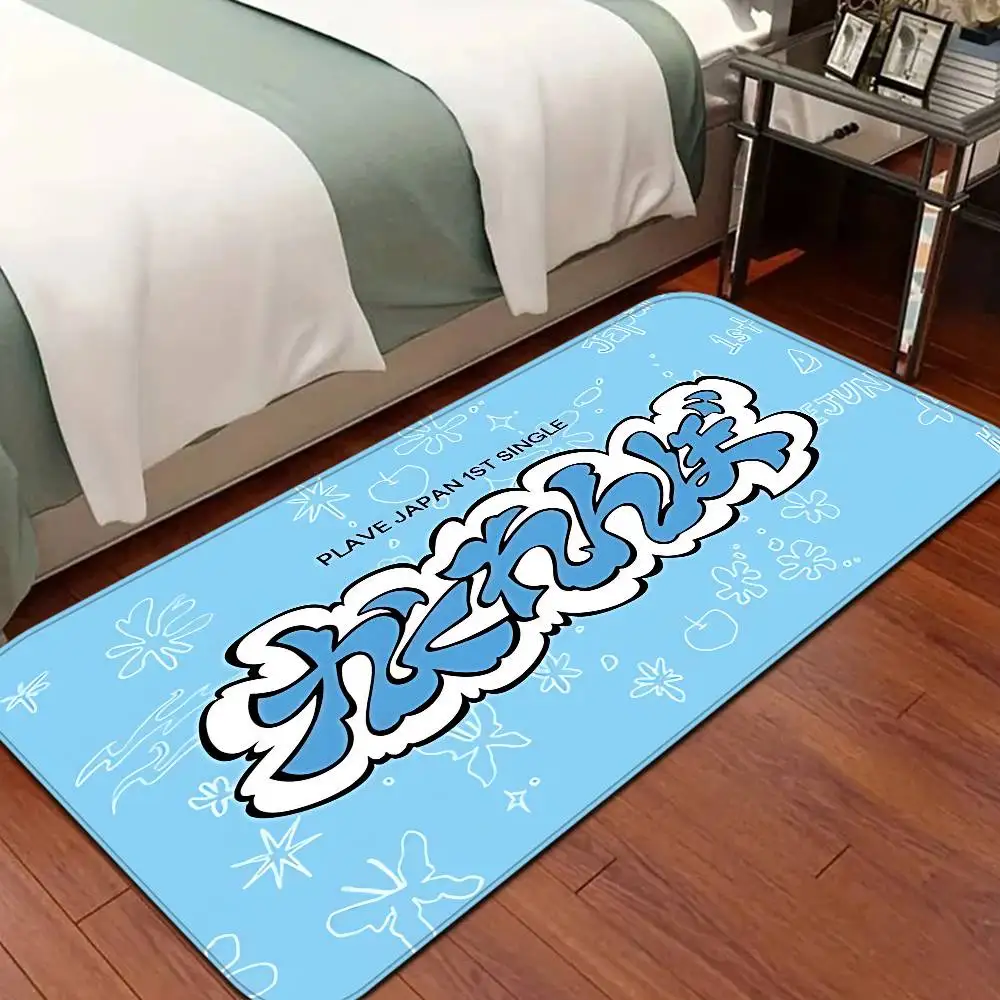

Kpop P-PLAVE Floor Mat Rectangle Anti-slip Home Soft Badmat Front Door Indoor Outdoor Mat Welcome Doormat