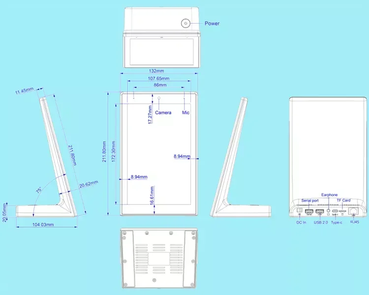 Customer Feedback tablet pc 10.1 Inch Vertical type Touch Screen All in One interactive POS android tablet pc