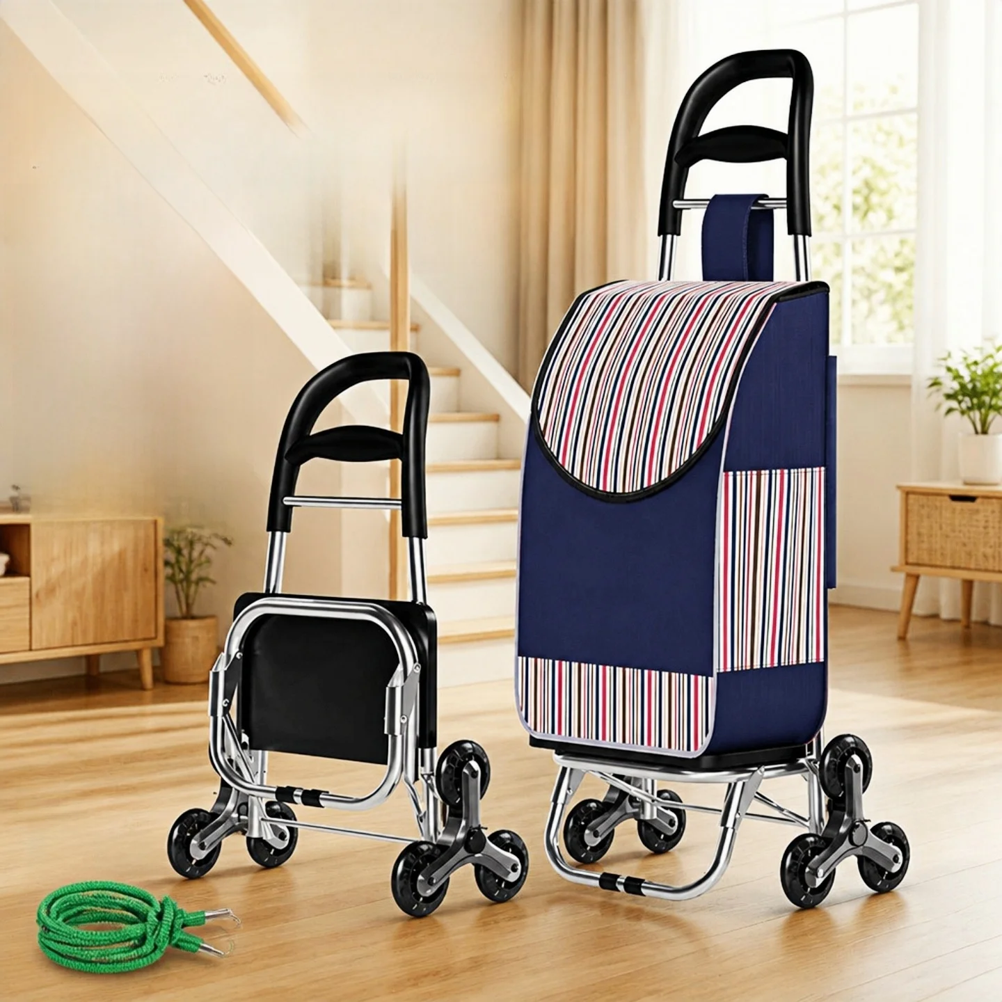 petit-chariot-de-courses-pliable-et-durable-robuste-ideal-pour-l'achat-de-legumes-utilisation-domestique-adapte-aux-personnes-agees-bonne-qualite-chariot-a-remorquer