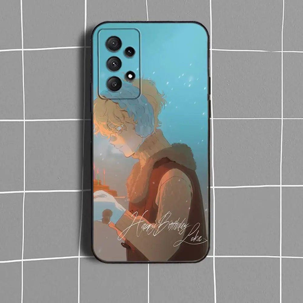 Funda de teléfono Alien S-Stage L-Luka para Samsung Galaxy A73,31,32,72,41,53,52,71,22,5G,Note,J7,8,9 funda negra suave