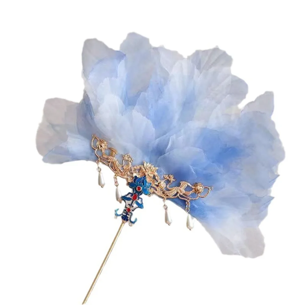 

Delicate Chinese Style Hair Stick Feather Pendant Ancient Style Hairpins Headwear Hair Ornament