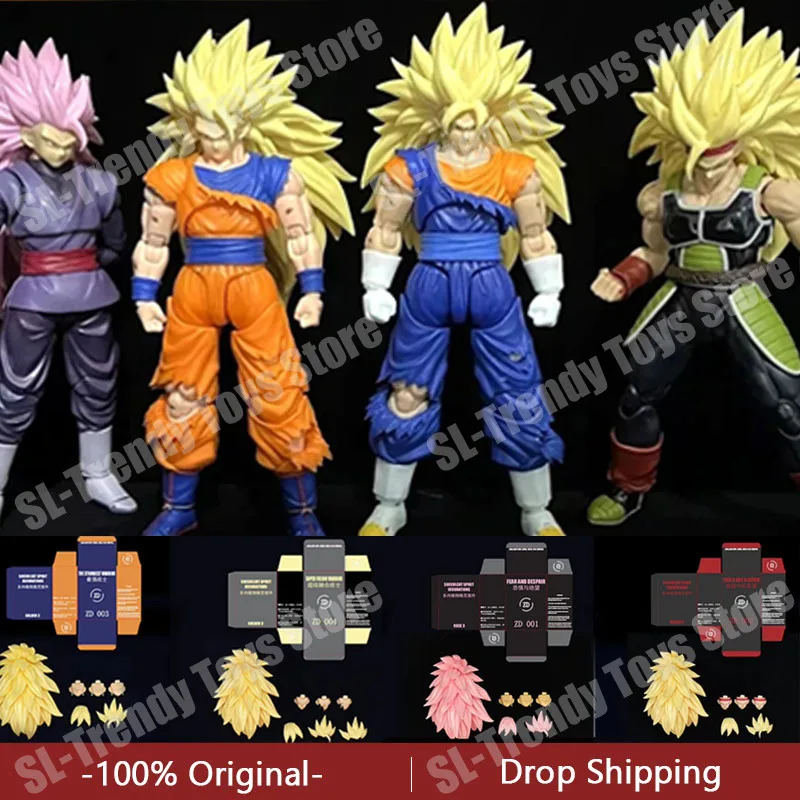 

Studio Dragon Ball Z SHF Super Saiya SSJ3 Vegito Bardock Goku Black Gogeta Head Face Accessories Kit Action Figures