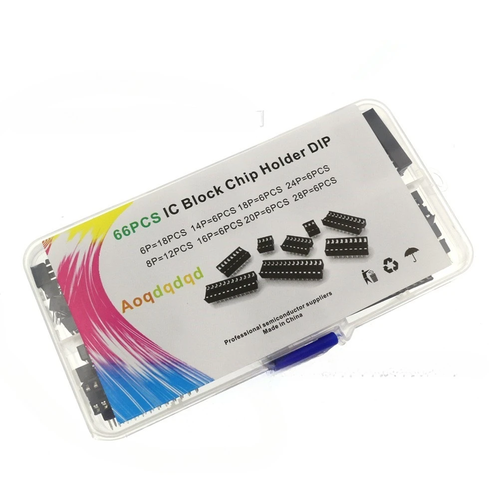 66PCS Ic Chip Socke…