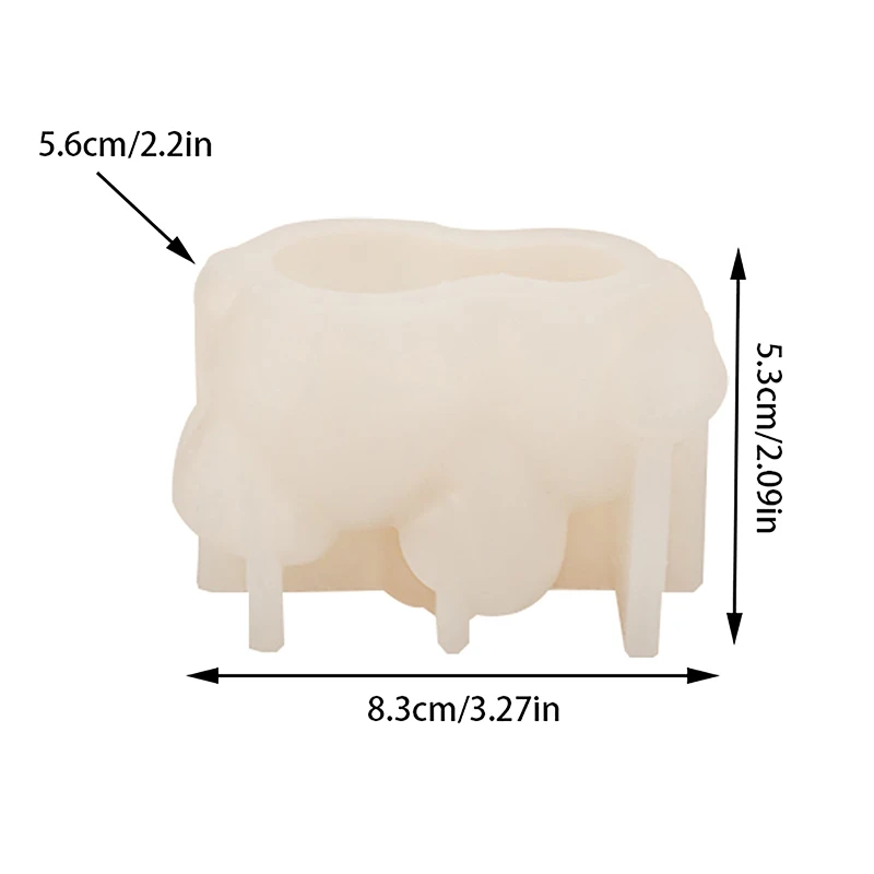 3D Frozen Panda Hangende Cup Siliconen Mal Drinken Ijsbakje Kat Hond Loong Schimmel Dierlijke Mousse Cake Jelly Schimmel Zeep Kaars Schimmel
