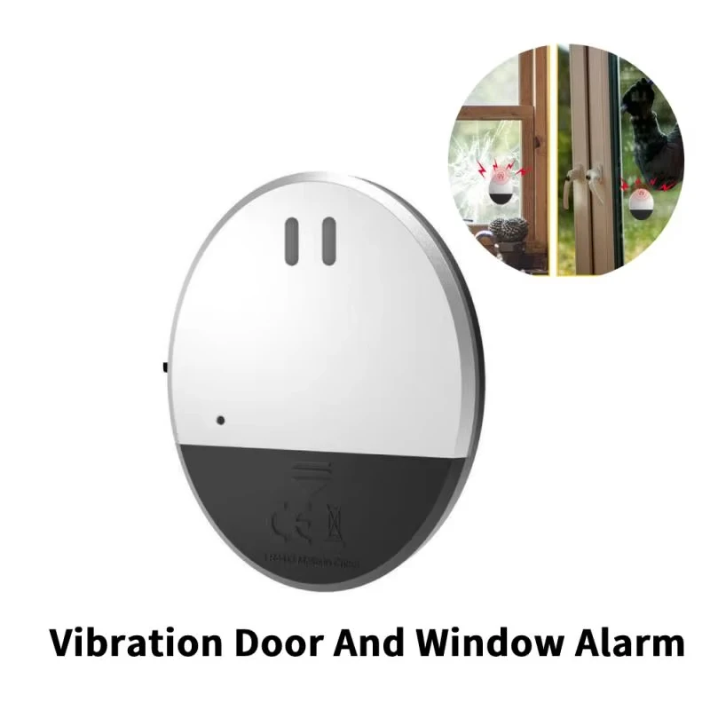 Vibration Detector Door Window Alarm Vibration Sensor Home Hotel High Decibel Induction Anti-theft Alarm Smart Security System