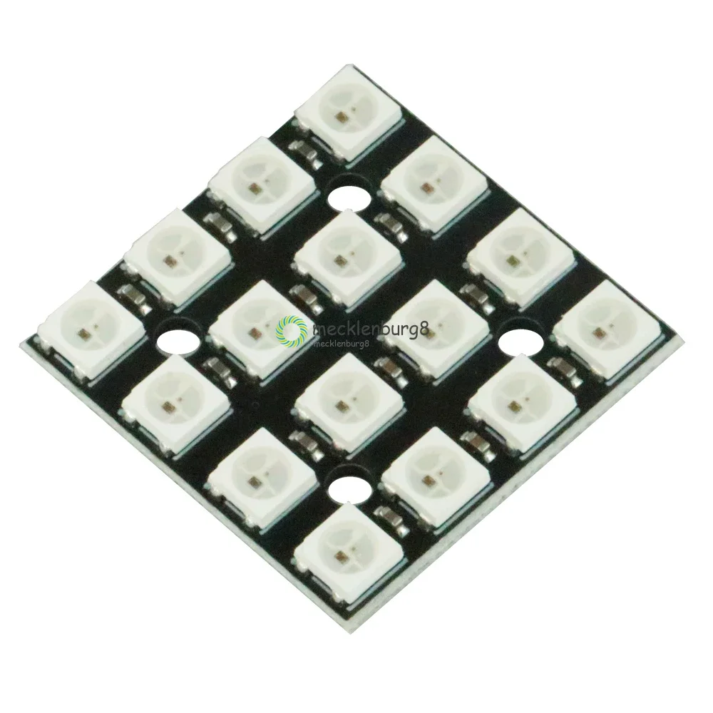 16Bit RGB 4x4 4*4 LED WS2812B WS2812 5050 RGB LED Matrix Integrated Drive Drivers Board LED Module for Arduino