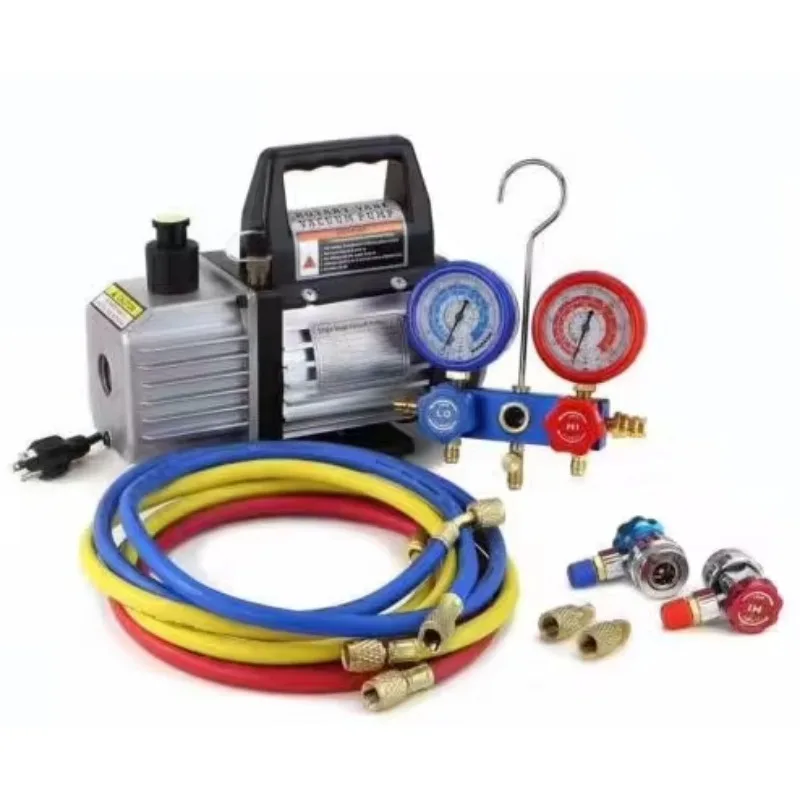 China OEM Supplier Refrigeration Tool Single Stage220v/110v/60hz 3/4hp 8cfm Hvac Vacuum Pump and R410A Manifold Pressure Gauge