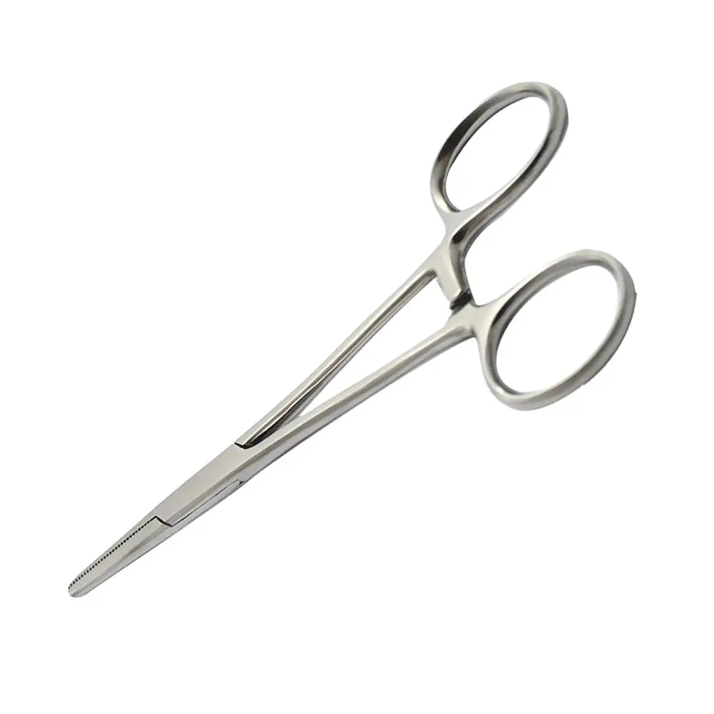 Precision Hemostatic Forceps Stainless Steel Mosquito Clamp Straight Head Instrument for Dental Clinic Laboratory Use