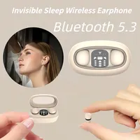 Invisible Headphones Bluetooth 5.3 Wireless In-Ear Earphones With Mic Noise Reduction Earbuds Heavy Bass Headset For Smart Phone