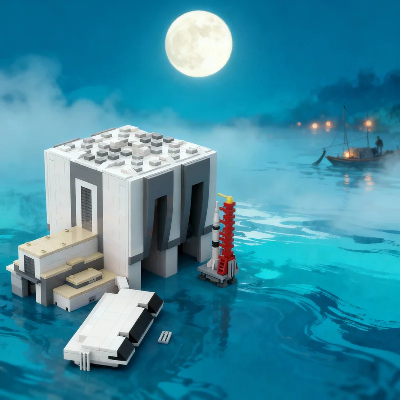 

1540 деталей MOC: Конструктор «Космический корабль» (модель VAB Apollo), развивающая игрушка для сборки, креативный подарок на Рождество, DIY-набор для обучения